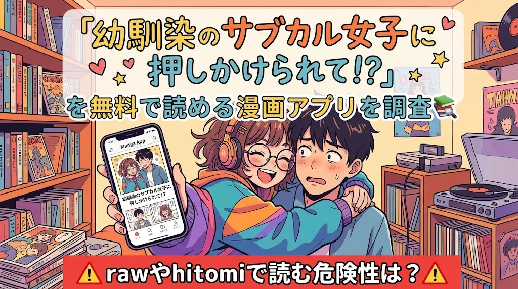 幼馴染のサブカル女子に押しかけられて！?を無料で読める漫画アプリを調査📚rawやhitomiで読む危険性は？